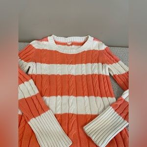 Striped J crew sweater medium